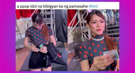 BINI member Maloi goes viral after giving money to a fan who .